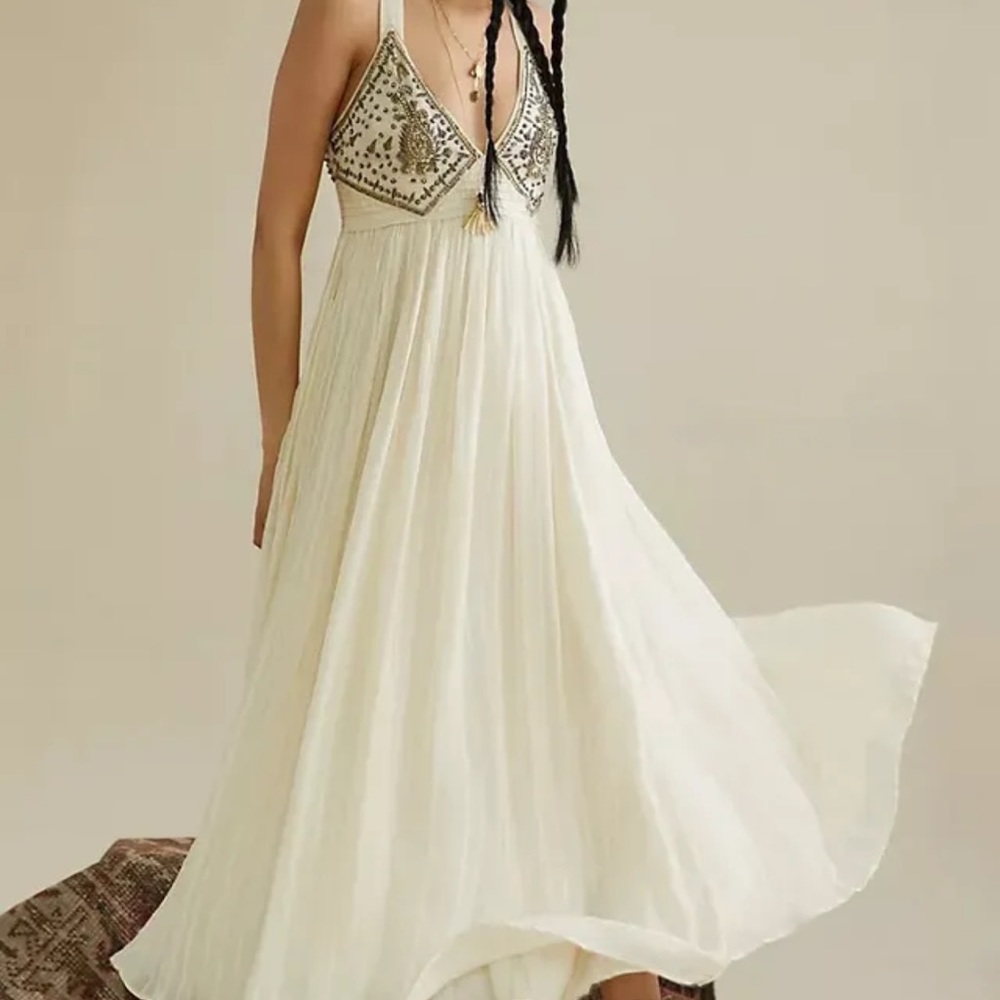 Anthropologie Zvezda Embellished Maxi Dress - Picture 2 of 6